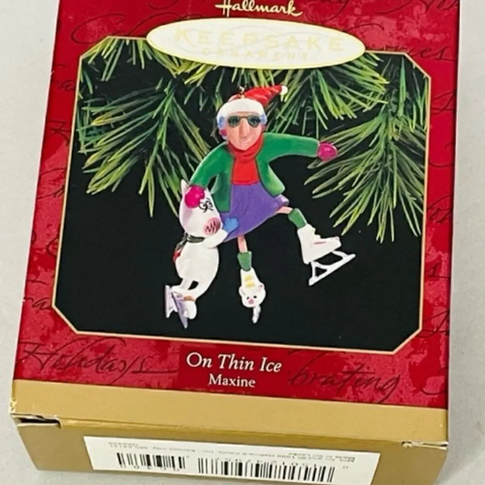 Hallmark Keepsake Ornament Maxine On Thin Ice NIB 1999 Original Box qb6489 New i